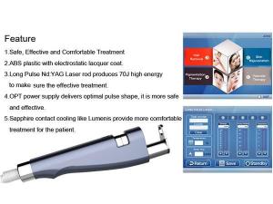  Лазерное оборудование медицинской косметологии – пульс высотой 1064нм ND YAG лазерное оборудование для удаления волос и   поражения сосудов 